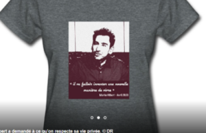 T-shirt with Marius Gilbert printed on it