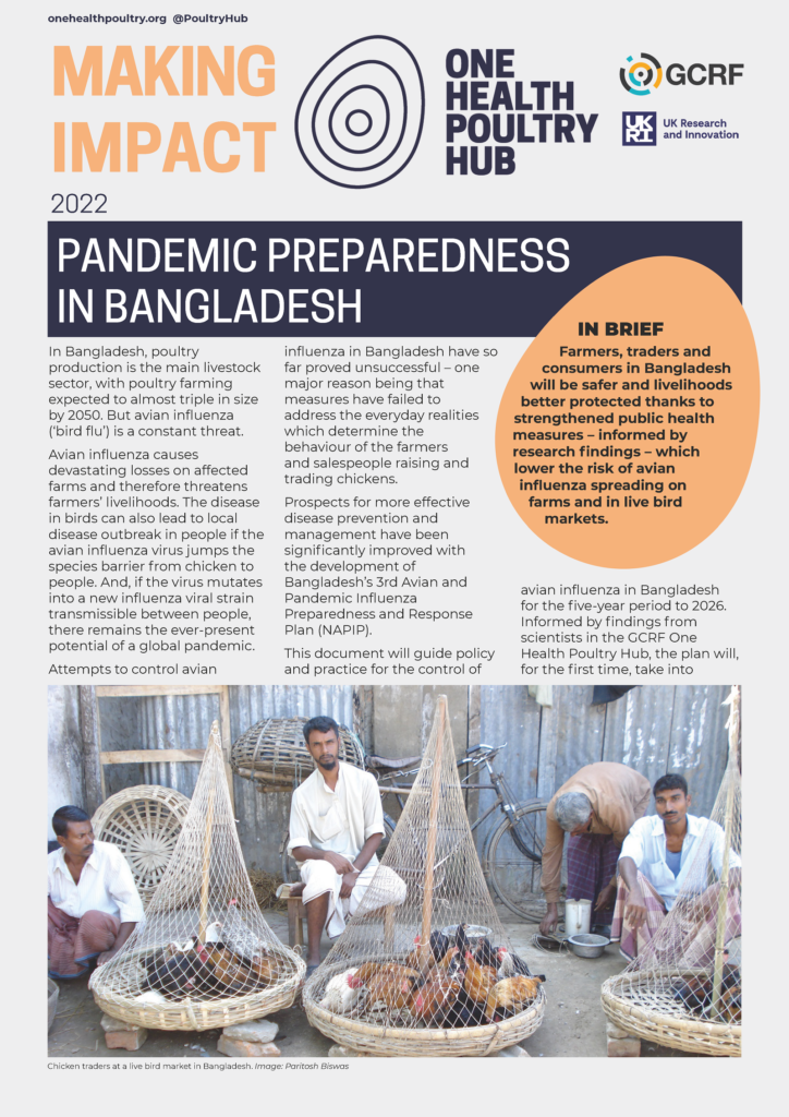 Pandemic preparedness in Bangladesh | One Health Poultry Hub
